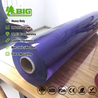 Vente directe d'usine Boligao de film souple en PVC transparent, prend en charge l'impression de logo personnalisé, adapté pour l'emballage de tapis de sol en PVC