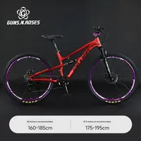 Vélo de Montagne Tout-Terrain 27,5 Pouces en Alliage d'Aluminium, Vitesse Variable, Suspension Arrière, Frein à Disque Hydraulique, Vente Directe Usine