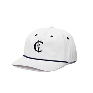 Gorra Personalizada con Logotipo en Cuerda, Visera Ligeramente Curvada, 5 Paneles, Visera Plana, Cierre a Presión, Gorra de Algodón con Bordado - Product Image 3