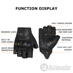 <span class=keywords><strong>Gants</strong></span> de <span class=keywords><strong>moto</strong></span> en <span class=keywords><strong>cuir</strong></span> pour <span class=keywords><strong>homme</strong></span> Suomy, demi-doigts, pour sports de plein air, cyclisme, course estivale, respirants - Product Image 6