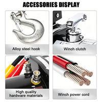 Treuil électrique portable en acier personnalisé 12V, 9500-12000lbs, robuste, avec télécommande sans fil pour les besoins de levage et de remorquage de remorques et de bateaux