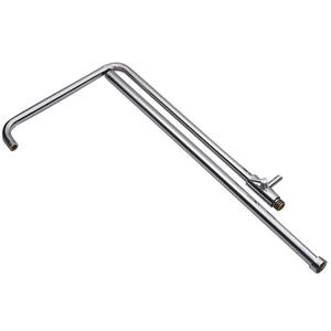 Support de Douche Moderne en Cuivre et Acier Inoxydable, Barre Épaissie sans Perçage, Support de Tuyau de Douche Exposé, Accessoires Rigides pour Tuyaux - Product Image 3