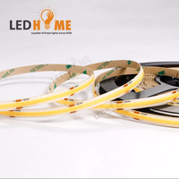 12V 24V Contrôleur Connecteur Flexible Led 10M 2700K 3000K Blanc Chaud Cob Led Bande Lumineuse Dc Pour La Maison Chambre