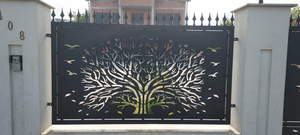 Customized Laser Cut Decorative Outdoor Privacy Art <b>Metal</b> <b>Screens</b> <b>Panels</b> Corten Steel Garden <b>Screen</b> - Product Image 2