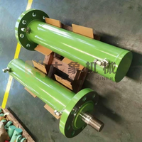 Cylindre hydraulique télescopique à simple effet pour usine sidérurgique, résistant aux extrêmes de température et aux matériaux thermorésistants