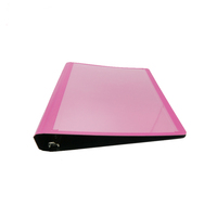 Vente en gros Classeur à anneaux A4 pp 3 pouces Classeur rose Classeur en plastique Classeur