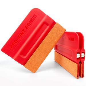 Accessoires de voiture Film vinyle en fibre de carbone Racloir magnétique pour vitres Grattoir sans rayures Feutre de daim Emballage automatique - Product Image 6