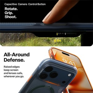 Coque TORRAS Ostand Q3 Air Series pour iPhone 17 Pro avec béquille, compatible avec coque de téléphone antichoc PC + TPU - Product Image 5