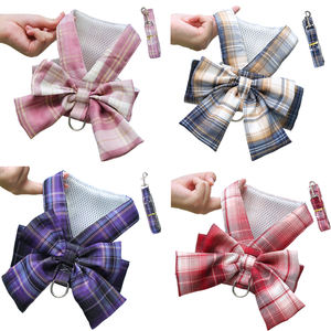 Joymay floral peluche mascota arnés 3 en 1 sexy mascotas collares correas cuerda de nylon táctico perro collar y correa conjunto - Product Image 1