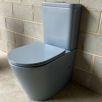 WC à base ovale, pour salle de bain et cuisine industrielles, WC monobloc deux pièces, réservoir à double chasse, sanitaires certifiés CE Watermark