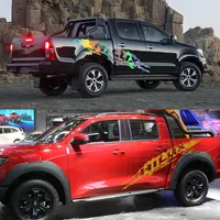 2 autocollants latéraux pour Toyota Hilux Revo Vigo Pickup, décorations graphiques pour camion, autocollants en vinyle pour voiture, accessoires de tuning automobile