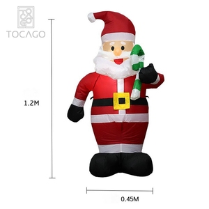 Papá <span class=keywords><strong>Noel</strong></span> <span class=keywords><strong>inflable</strong></span>, decoración de patio de Navidad con luces LED, 1,2 m, gran oferta - Product Image 6
