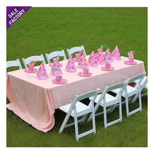 Modern Plastic Stackable Dinning Party Wedding Event Banquet <b>Chair</b> White Resin Folding <b>Chair</b> for Kids - Product Image 1