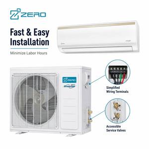 Aire Acondicionado Mini Split <span class=keywords><strong>de</strong></span> Pared ZERO 17seer2 18000 BTU 230V, Bomba <span class=keywords><strong>de</strong></span> Calor R32, Solución HVAC <span class=keywords><strong>de</strong></span> Grado Profesional, AHRI ETL - Product Image 3