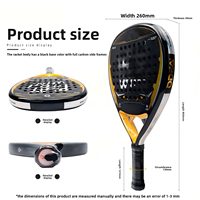 Raquette de padel BTYP WQP-03, panneau en tissu carbone 18K, 79g, amateur, junior, collège, résistante aux chocs, technologie à faible vibration