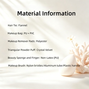Ensemble d'outils <span class=keywords><strong>de</strong></span> maquillage Triangle Thumb Puff + Bandeau à nœud, pinceaux en fibres synthétiques, kit <span class=keywords><strong>de</strong></span> beauté tout-en-un pour le visage - Product Image 3