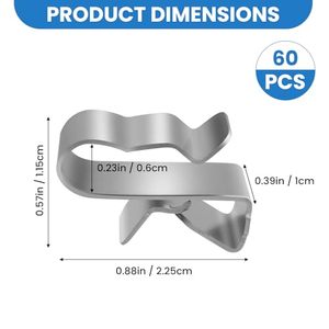 Kẹp dây thép không gỉ, kẹp cáp thép không gỉ 304 23 mm bảng điều khiển năng lượng mặt trời kẹp dây đôi - Product Image 3