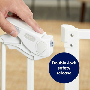 Cancello Extra Alto Portatile in Metallo per Animali Domestici, Porta di Sicurezza per Cani da Interno per Scale e Bambini con Estensione di 6,9 Pollici - Product Image 4