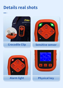 SIL CE ATEX Taşınabilir Sesli ve Işıklı Alarm CH4 CO <span class=keywords><strong>H2S</strong></span> O2 Yanıcı Kalibrasyonlu Çoklu Zehirli Gaz Dedektörü, Gaz Kaçağı Alarmı için - Product Image 6