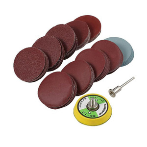 Taşlama aşındırıcı disk <span class=keywords><strong>2</strong></span> "kırmızı alüminyum Oxid zımpara diskleri ped 50mm yuvarlak cırt cırt zımpara 40 60 80 Grit - Product Image 4