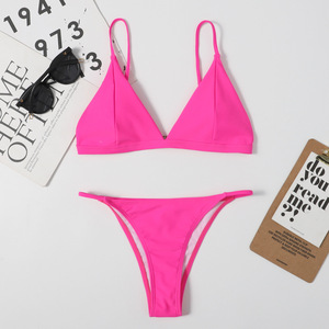 <strong>Swimwear</strong> <strong>Manufacturer</strong> Custom Swimsuits Bikini Sets Luxury Satin Shiny Bikini <strong>Swimwear</strong> for Women - Product Image 6