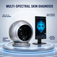 Analyseur de peau numérique AI 3D, scanner facial AI, analyseur de peau AI, diagnostic de l'acné et de la pigmentation, machine d'analyse de la peau du visage