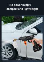 Machine à laver automatique sans fil pratique en laiton avec batterie pour un nettoyage pratique de la voiture et des sols