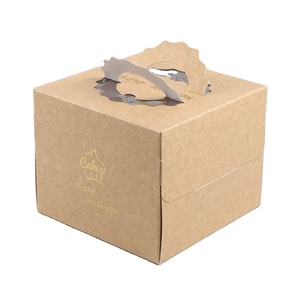 4'' 6'' 8'' 10'' inch Window Cake Boxes Wholesale Cake Box with Handle