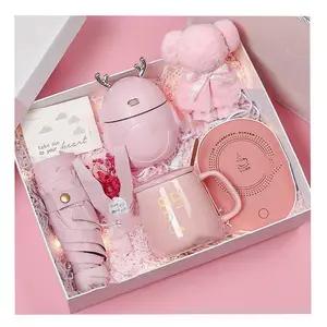 Business Geschenks ets Praktische kreative Valentinstag Muttertag Geschenk box Becher Regenschirm Fan Werbe geschenke Set