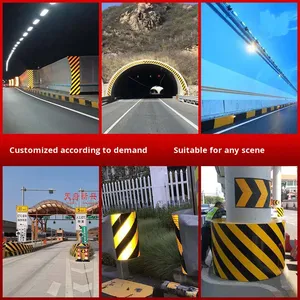Film réfléchissant bicolore sergé jaune et noir Guangan Qingdao pour marquage <span class=keywords><strong>de</strong></span> façades et garde-corps <span class=keywords><strong>de</strong></span> tunnels - Product Image 4