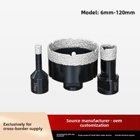 Broca de diamante soldada exclusiva transfronteriza de 80 mm M14 para amoladora angular, de China, para losas de mármol y hormigón