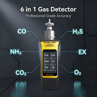 Capteur IAQ, moniteur de qualité de l'air, analyseur multi-gaz portable, système d'exploitation Android, WiFi, 4G, GPS, alarme SOS, testeur d'humidité PM2.5, CO2, COV