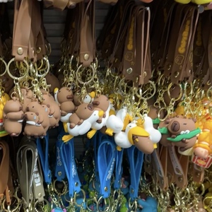 Dễ thương capibala <span class=keywords><strong>Keychain</strong></span> phim hoạt hình cá heo Chuột búp bê nhỏ Mặt dây chuyền vài <span class=keywords><strong>Keychain</strong></span> Ba lô treo <span class=keywords><strong>Keychain</strong></span> bán buôn - Product Image 4