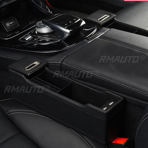 Organizador de Asiento de Coche, Bolsillo de Almacenamiento de Cuero PU con 2 Cargadores USB, Universal para Conductor y Pasajero, 4 Colores - Product Image 6