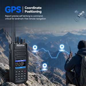 Ailunce Digital Walkie Talkie GPS Dual Band DMR Waterproof Rechargeable Battery Portable Radio - Product Image 1