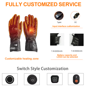 AIBOTE wasserdichter Winter-Handwärmer wiederaufladbare Batterie elektrisch beheizte Handschuhe Sicherheit für Skifahren Motorrad - Product Image 6