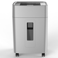 Déchiqueteuse de papier industrielle à alimentation automatique, capacité 400 feuilles, fonctionnement continu 24h/24, coupe transversale, bac 45L