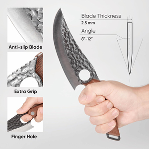 Cuchillo <span class=keywords><strong>de</strong></span> <span class=keywords><strong>Chef</strong></span> Japonés <span class=keywords><strong>de</strong></span> Acero Inoxidable <span class=keywords><strong>de</strong></span> Lujo <span class=keywords><strong>de</strong></span> 6 Pulgadas para <span class=keywords><strong>Cocina</strong></span> Casera, Barbacoa, Cuchillo <span class=keywords><strong>de</strong></span> Carnicero Profesional Hecho a Mano OEM para Deshuesar Carne - Product Image 2