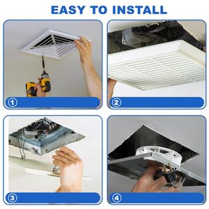 S97012026 S97008322 Conjunto DE MOTOR DE VENTILADOR DE BAÑO Compatible con 696N-R02 B 696N-R01 B 688-K 688-<span class=keywords><strong>J</strong></span> 688-<span class=keywords><strong>H</strong></span> 688-<span class=keywords><strong>G</strong></span> 663-<span class=keywords><strong>G</strong></span>/<span class=keywords><strong>H</strong></span>/<span class=keywords><strong>J</strong></span> - Product Image 4