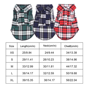 Baju anjing dan kucing hewan peliharaan, baju kotak-kotak anjing dapat dicuci poliester Halloween dan Natal gaya sederhana hangat musim panas berjalan - Product Image 5