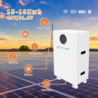 Batería de Litio LiFePO4 de 16 kWh, 51.2 V, 314 Ah, con Protección IP65, Más de 8000 Ciclos, Híbrida CAN RS485 para Almacenamiento Solar, 10 Años de Garantía