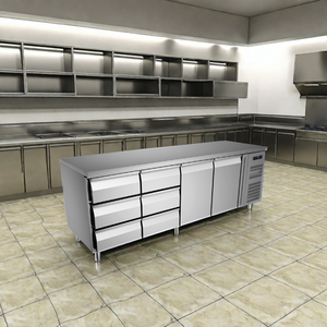 New FEELART Bakery Chiller <b>Freezer</b> Counters 3 Doors 2-Year Warranty Stable Performance for Hotels Philippines Kitchen Projects - Product Image 5