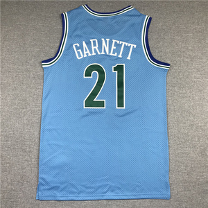 Maillot de basket-ball des Timberwolves du Minnesota # 11 Reid # 1 Edwards # Collection de 5 uniformes cousus pour hommes - Product Image 3