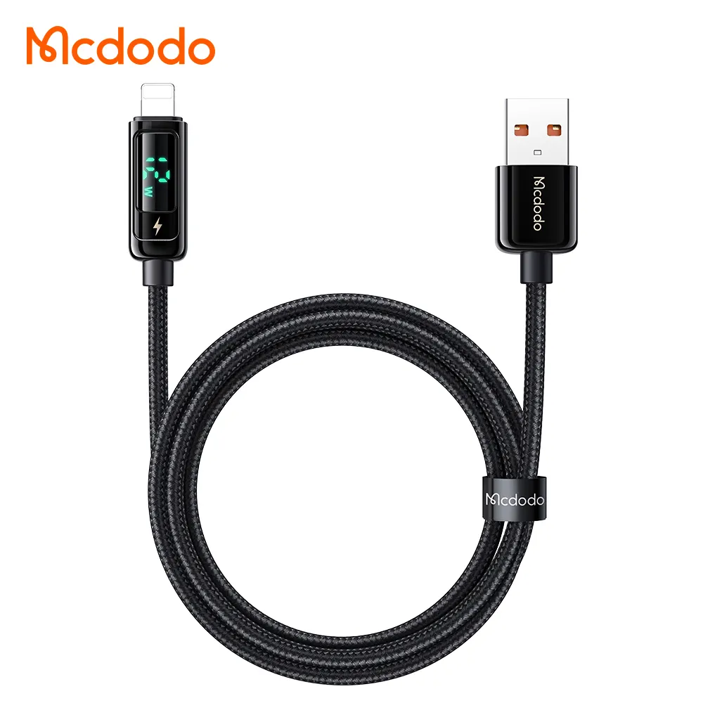 Mcdodo 994 veloce cavo USB per iPhone carica di potenza visibile 3Amp ricarica veloce 3A 1.2 metro di metallo per iPhone Ipad iPod