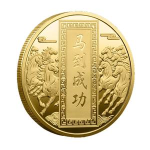 Металлический значок с рельефным изображением лошади «Удача», напрямую от производителя, деловой подарок для мероприятий, сувенир, памятная монета - Product Image 5