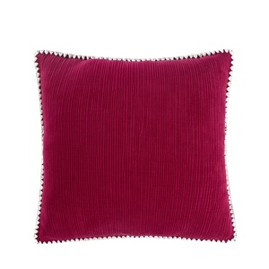 <span class=keywords><strong>Federa</strong></span> per <span class=keywords><strong>cuscino</strong></span> natalizia solida rossa fodera per <span class=keywords><strong>cuscino</strong></span> personalizzata decorativa morbida a righe <span class=keywords><strong>con</strong></span> <span class=keywords><strong>bordo</strong></span> ricamato bianco per divano divano - Product Image 1