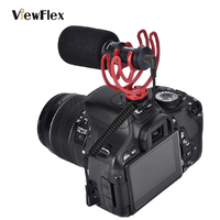 Microphone canon miniature cardioïde à condensateur électret ViewFlex VF-M10 pour l'enregistrement de diffusions, émissions de talk-show et programmes télévisés