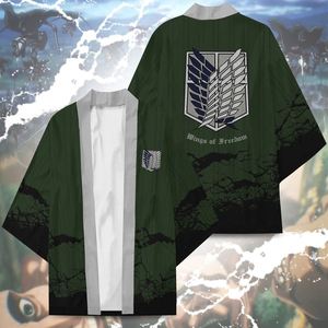 7 Estilos de Disfraces de Cosplay de Shingeki No Kyojin, Kimono de Anime Unisex, Haori, Ropa de Anime, Accesorios para Fiestas de Halloween, Camiseta de Verano - Product Image 1