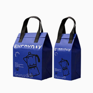 Sac isotherme non tissé personnalisé écologique doublé de papier aluminium pour restaurant - Product Image 6