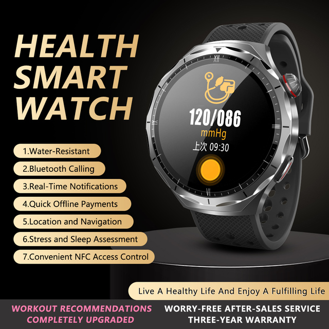 Sports Watch for Men Women Heart Rate & Sleep Monitoring HD AMOLED Display IP68 Waterproof Android for Calling Smart Watch